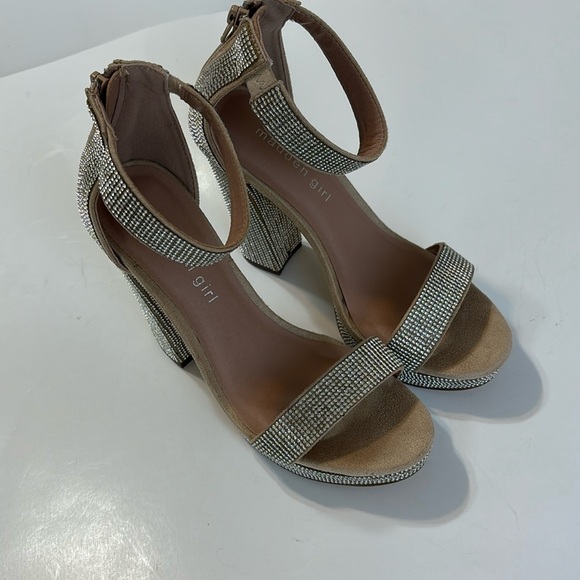 Madden Girl Shoes - Madden Girl Siren Rhinestone Platform Sandals Size 6 NEW
